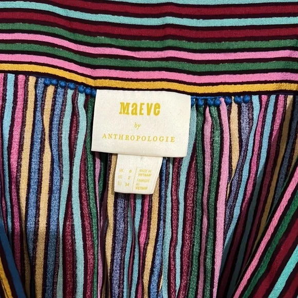 Maeve Anthropologie Colourful Blouse‎ - Picture 4 of 5